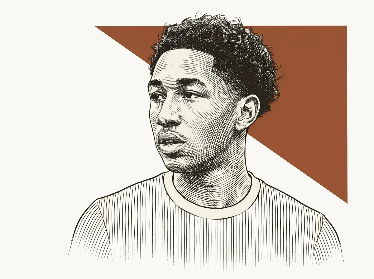 Malick Fofana, dessin aux traits